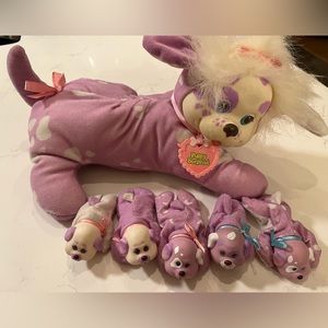 Rare Vintage 1990s Puppy Surprise Mom and Puppies